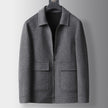 Nameria Mens Wool Jacket Coat Lapel Zip Tailored Fit