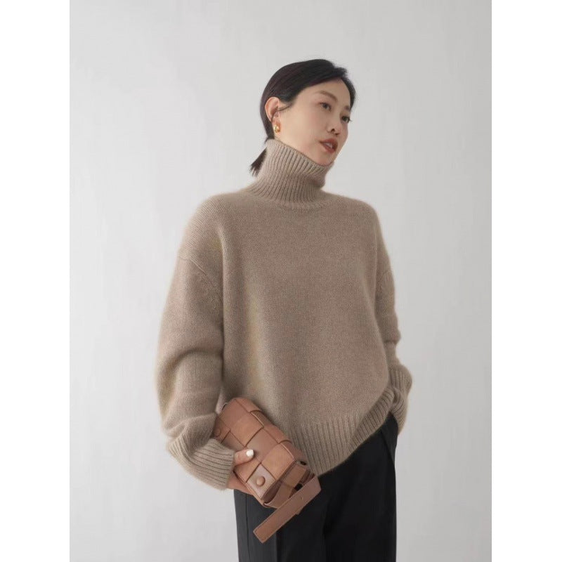 Nameria Cashmere Turtleneck Sweater Relaxed Fit