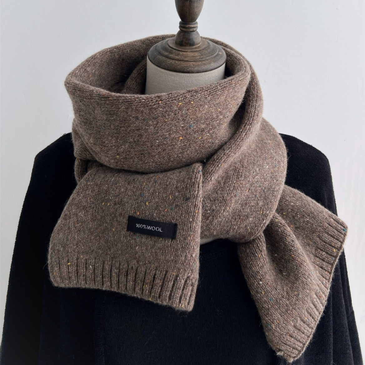 Nameria Merino Wool Knitted Winter Scarf