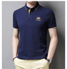 Nameria Loose Fit Embroidered Mercerized Cotton Blend Polo Shirt