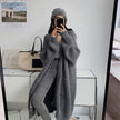Nameria Womens Loose Fit Long Sleeve Knitted Cardigan Mid-length