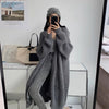Nameria Womens Loose Fit Long Sleeve Knitted Cardigan Mid-length