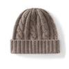 Nameria Unisex Cable Knit Cashmere Blend Hat Ear Flaps One Size