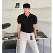 Nameria Mens Slim Fit Short Sleeve Polo Shirt