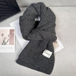 Nameria Textured Hand Hook Knit Scarf Acrylic Blend