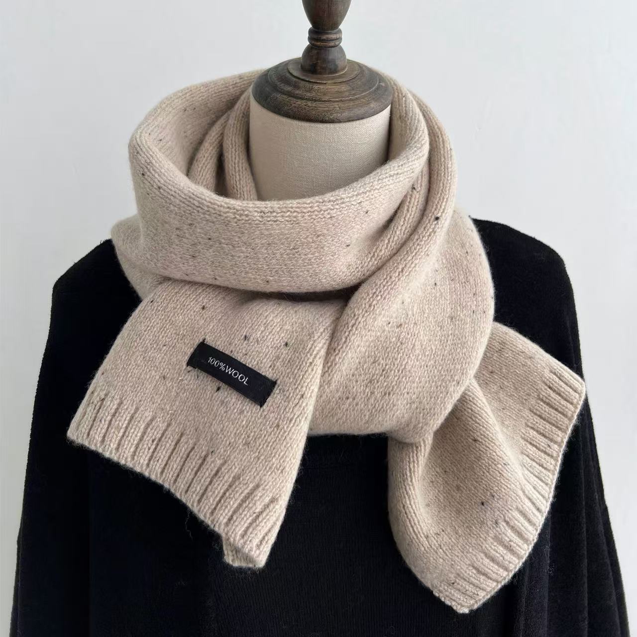 Nameria Merino Wool Knitted Winter Scarf