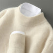 Nameria Wool Half Turtleneck Sweater Thick Knit Loose Fit
