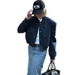 Nameria Stand Collar Pocket Jacket
