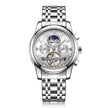 Nameria Automatic Moon Phase Watch Stainless Steel
