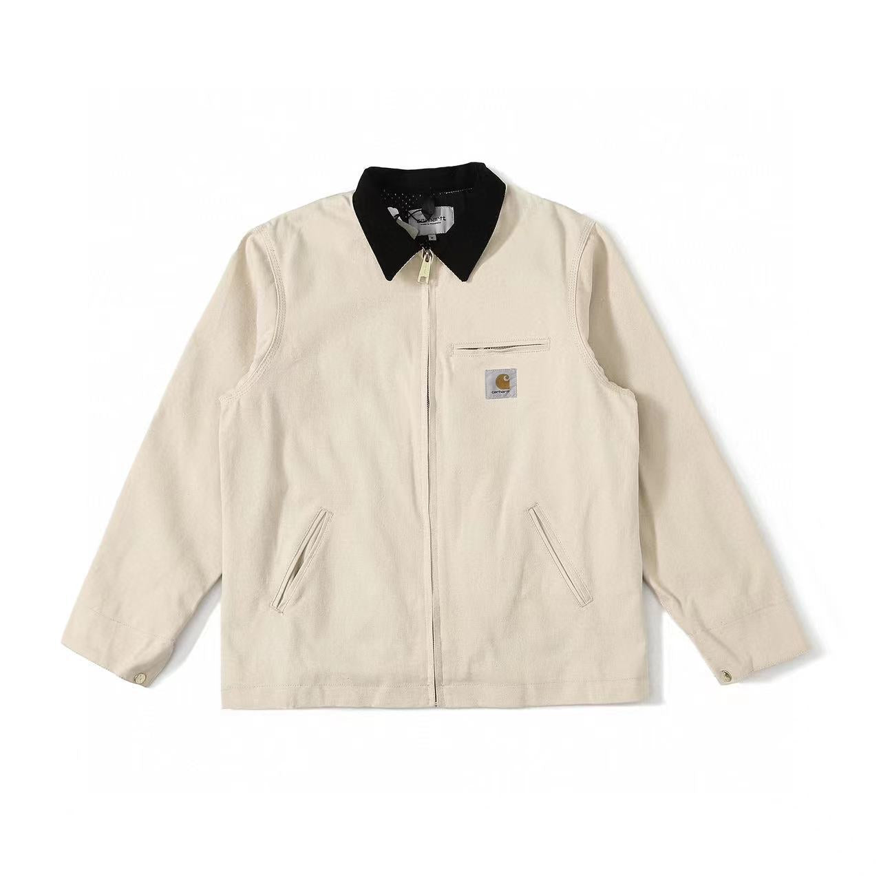 Nameria Mens Retro Workwear Zip Front Jacket