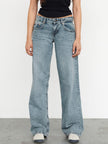 Nameria High Waist Straight Leg Denim Jeans Full Length