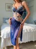 Nameria Cut Out V Neck Sleeveless Nightgown Long Skirt