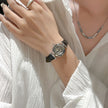 Nameria Vintage Quartz Watch Leather Strap 23mm Dial 7mm Slim