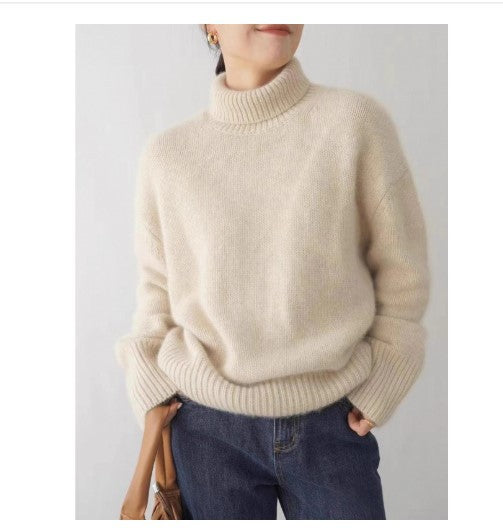 Nameria Cashmere Turtleneck Sweater Relaxed Fit