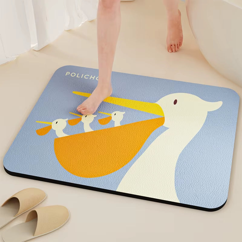 Nameria Quick Dry Diatom Bath Mat – Non Slip Absorbent Floor Mat