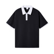 Nameria Unisex Color Block Polo Shirt 100% Combed Cotton Loose Fit