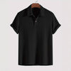 Nameria Men's Lapel Rhombic Knit Short Sleeve Polo