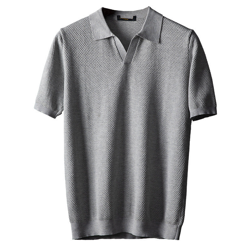 Nameria Mens Cotton Knitted Polo Shirt