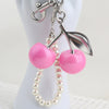 Nameria Pearl Chain Cherry Keychain