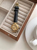 Nameria Vintage Quartz Watch Leather Strap 23mm Dial 7mm Slim