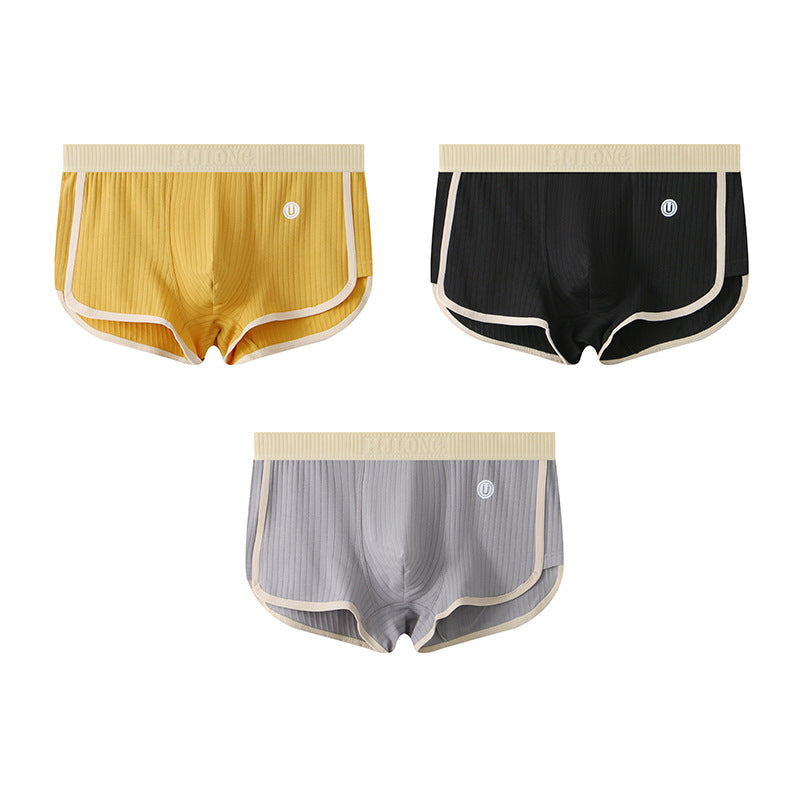 Nameria Men's Mid Waist Cotton Boxer Briefs