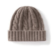 Nameria Unisex Cable Knit Cashmere Blend Hat Ear Flaps One Size