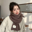 Nameria Textured Hand Hook Knit Scarf Acrylic Blend