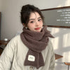 Nameria Textured Hand Hook Knit Scarf Acrylic Blend