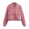 Nameria Stand Collar Pocket Jacket