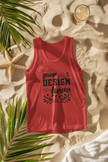 Customizable Bella+Canvas 3480 Unisex Jersey Tank Top Lightweight Retail Fit
